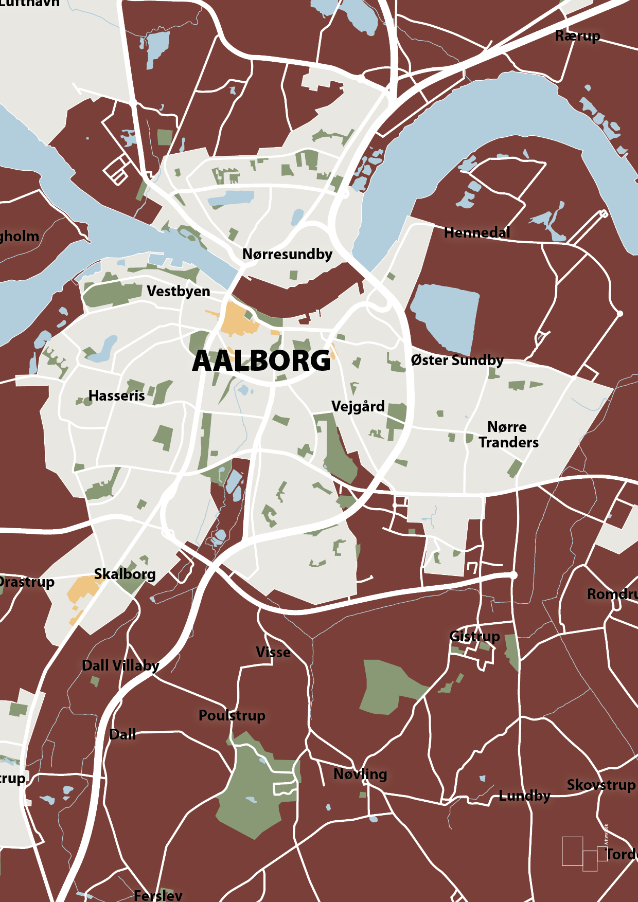 plakat: byplakat aalborg - kort - red pepper-Byer-A1two3