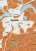 plakat: byplakat aalborg - kort - rumba orange-Byer-A1two3