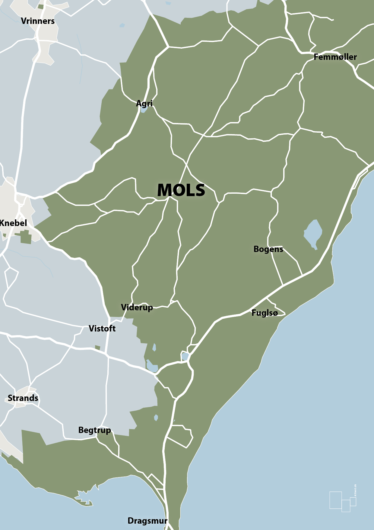 plakat: byplakat mols - kort - light drizzle-Byer-A1two3