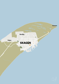 plakat: byplakat skagen - kort - back to nature-Byer-A1two3