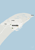 plakat: byplakat skagen - kort - painters white-Byer-A1two3