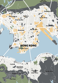plakat: byplakat hong kong - kort - graphic charcoal-Byer-A1two3