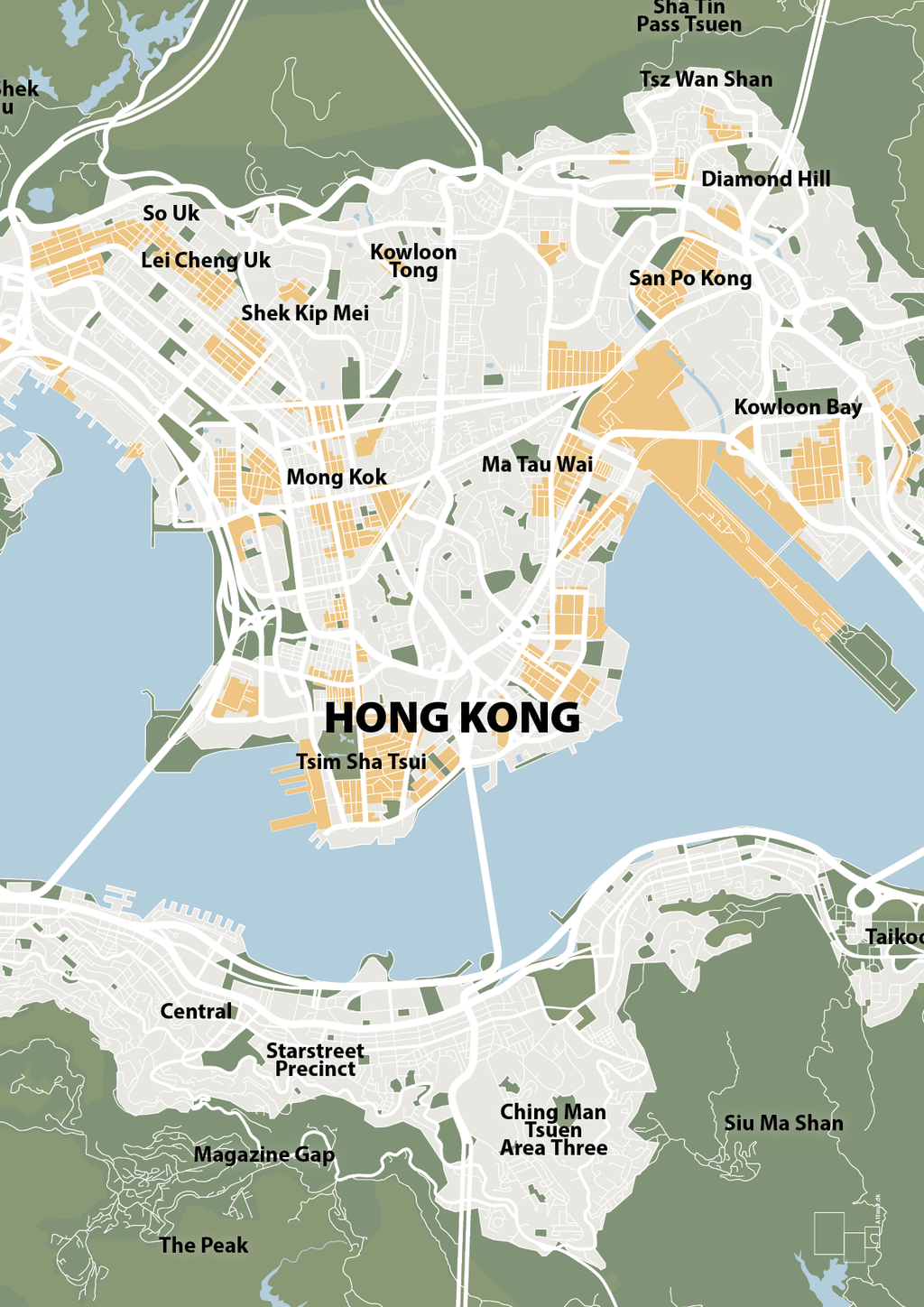 plakat: byplakat hong kong - kort - jade-Byer-A1two3