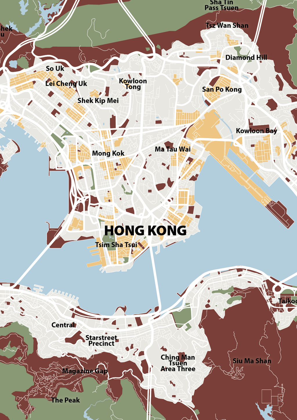 plakat: byplakat hong kong - kort - red pepper-Byer-A1two3
