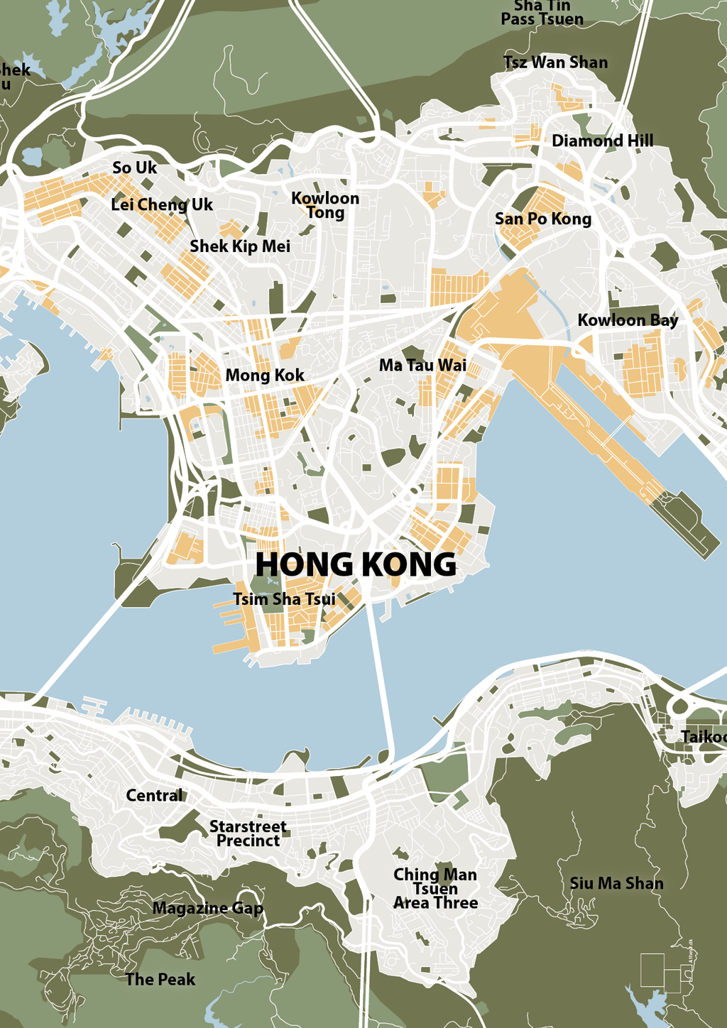 plakat: byplakat hong kong - kort - secret meadow-Byer-A1two3