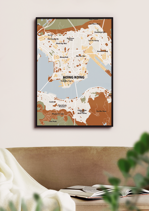 Byplakat hong kong - kort - petrol-Byer-A1two3