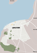 plakat: byplakat løgstør - kort - broken beige-Byer-A1two3