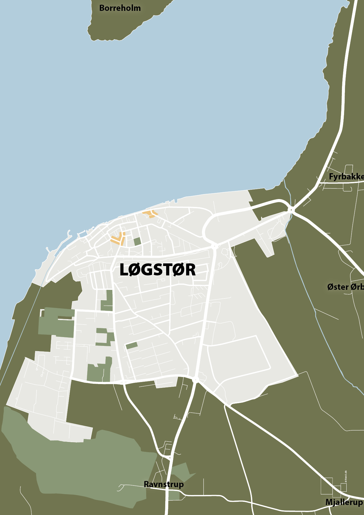 plakat: byplakat løgstør - kort - secret meadow-Byer-A1two3