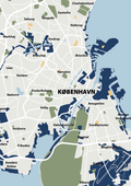 plakat: byplakat københavn - kort - lapis blue-Byer-A1two3