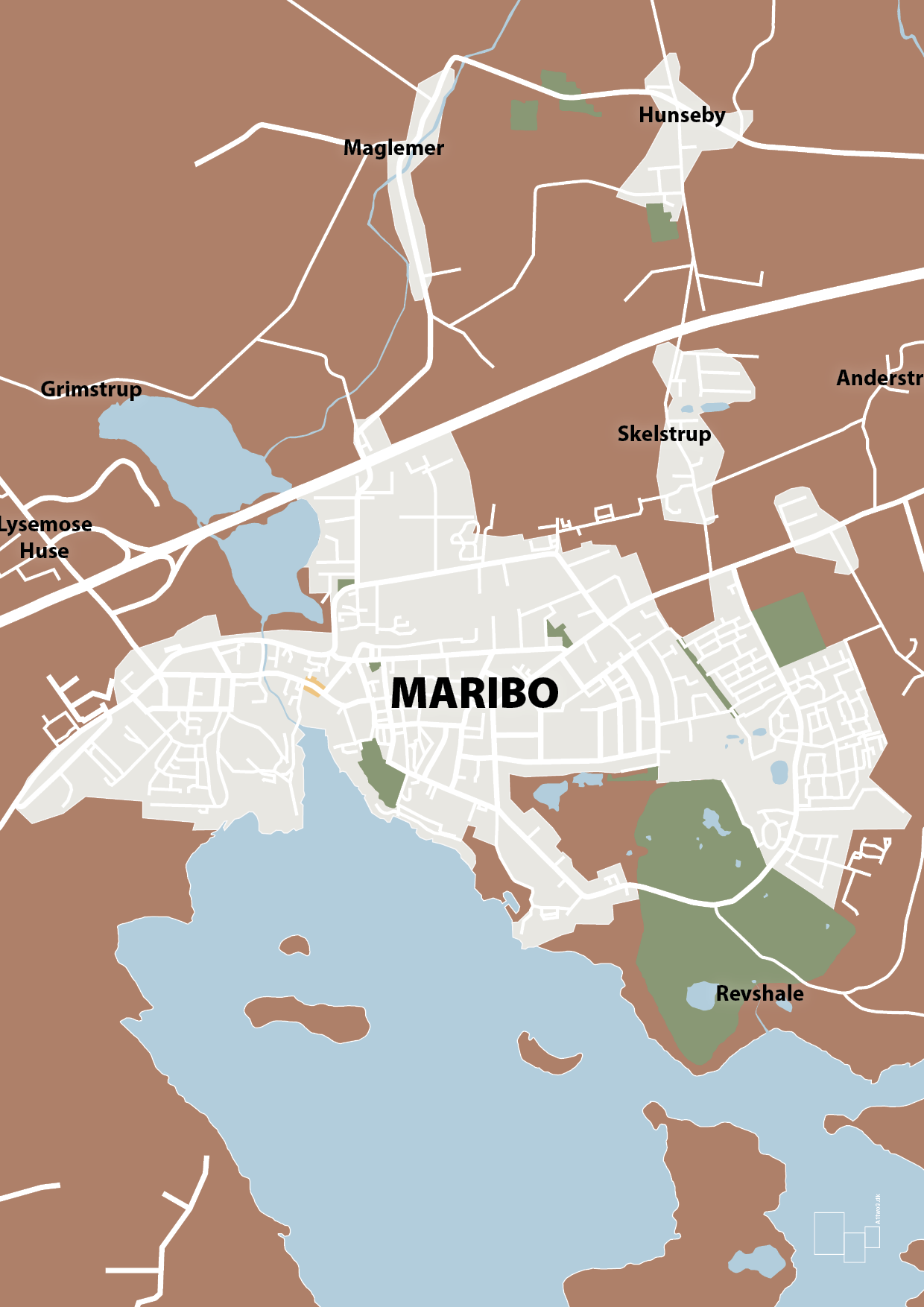 plakat: byplakat maribo - kort - cider spice