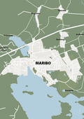 plakat: byplakat maribo - kort - jade