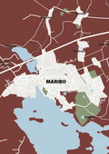 plakat: byplakat maribo - kort - red pepper