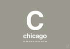 plakat: byplakat chicago med koordinater - battleship gray-Byer-A1two3