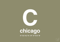 plakat: byplakat chicago med koordinater - misty forrest-Byer-A1two3