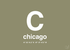 plakat: byplakat chicago med koordinater - misty forrest-Byer-A1two3