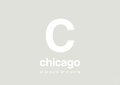 plakat: byplakat chicago med koordinater - painters white-Byer-A1two3