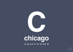 Byplakat chicago med koordinater - petrol-Byer-A1two3