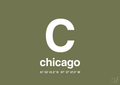 plakat: byplakat chicago med koordinater - secret meadow-Byer-A1two3