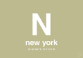 plakat: byplakat new york med koordinater - back to nature-Byer-A1two3