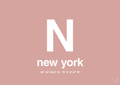 plakat: byplakat new york med koordinater - bubble shell-Byer-A1two3