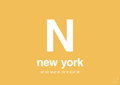plakat: byplakat new york med koordinater - honeycomb-Byer-A1two3