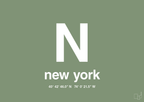 plakat: byplakat new york med koordinater - jade-Byer-A1two3