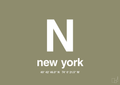 plakat: byplakat new york med koordinater - misty forrest-Byer-A1two3