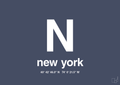 Byplakat new york med koordinater - petrol-Byer-A1two3