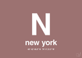 plakat: byplakat new york med koordinater - plum-Byer-A1two3