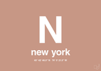 plakat: byplakat new york med koordinater - powder-Byer-A1two3
