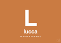 plakat: byplakat lucca med koordinater - rumba orange-Byer-A1two3