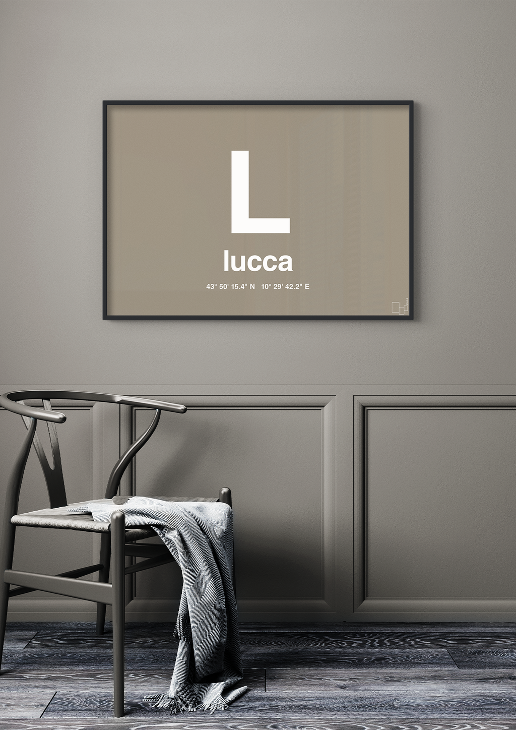plakat: byplakat lucca med koordinater - plum-Byer-A1two3