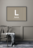 plakat: byplakat lucca med koordinater - secret meadow-Byer-A1two3