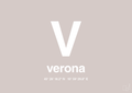 plakat: byplakat verona med koordinater - broken beige-Byer-A1two3