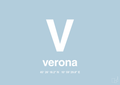 plakat: byplakat verona med koordinater - heavenly blue-Byer-A1two3
