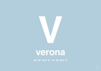 plakat: byplakat verona med koordinater - heavenly blue-Byer-A1two3