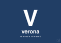 plakat: byplakat verona med koordinater - lapis blue-Byer-A1two3