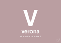 plakat: byplakat verona med koordinater - light rose-Byer-A1two3