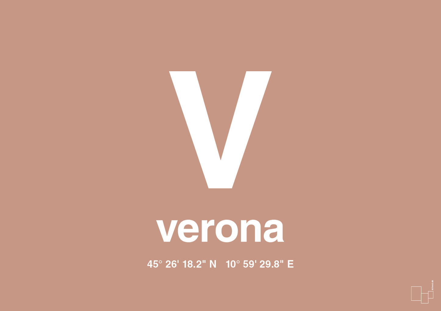 plakat: byplakat verona med koordinater - powder-Byer-A1two3