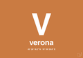 plakat: byplakat verona med koordinater - rumba orange-Byer-A1two3