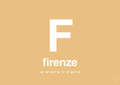 plakat: byplakat firenze med koordinater - charismatic-Byer-A1two3