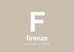 plakat: byplakat firenze med koordinater - creamy mushroom-Byer-A1two3