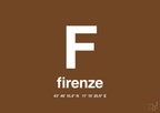 plakat: byplakat firenze med koordinater - dark brown-Byer-A1two3