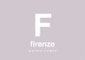 plakat: byplakat firenze med koordinater - dusty lilac-Byer-A1two3