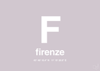 plakat: byplakat firenze med koordinater - dusty lilac-Byer-A1two3