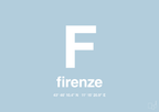 plakat: byplakat firenze med koordinater - heavenly blue-Byer-A1two3