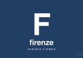 plakat: byplakat firenze med koordinater - lapis blue-Byer-A1two3