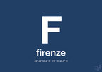plakat: byplakat firenze med koordinater - lapis blue-Byer-A1two3