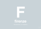 plakat: byplakat firenze med koordinater - light drizzle-Byer-A1two3