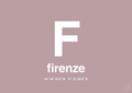 plakat: byplakat firenze med koordinater - light rose-Byer-A1two3